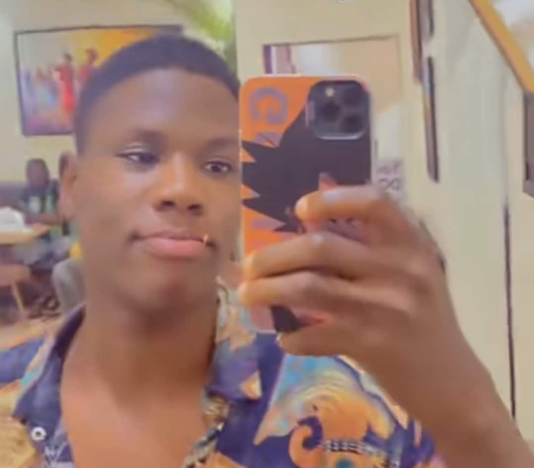 "Make I comot?, go where exactly" - Nigerian man refuses to leave mom's house over free food, flaunts hot stew, fish, etc