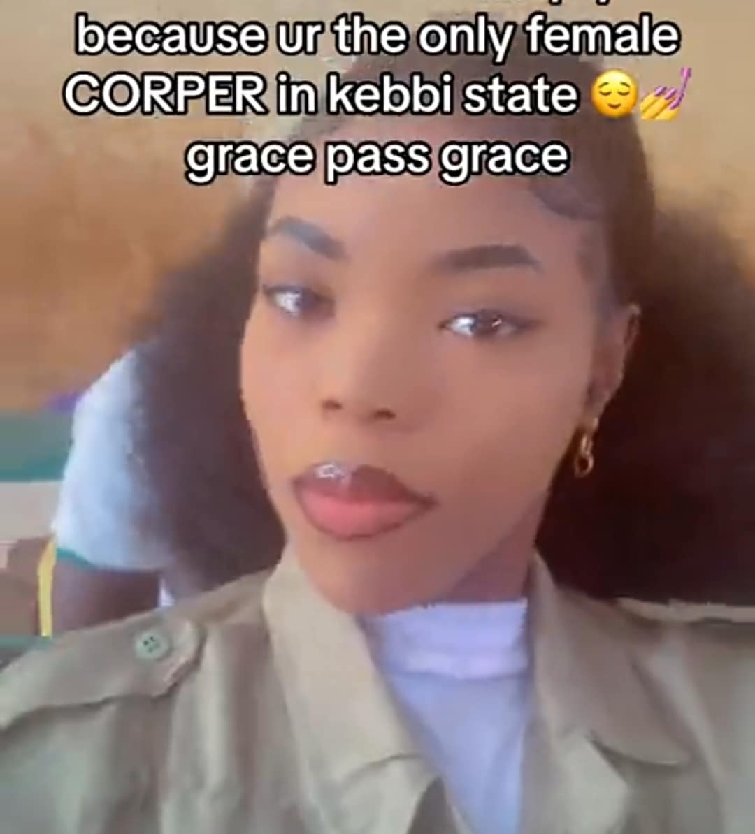 "Grace pass Grace" - Only female corps member in Kebbi state gets monthly NYSC allowance of ₦43k instead of ₦33k