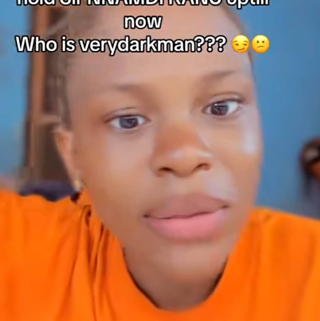 "Who is Verydarkman?" - Controversy erupts as lady compares Verydarkman to Nnamdi Kanu amid arrest by police