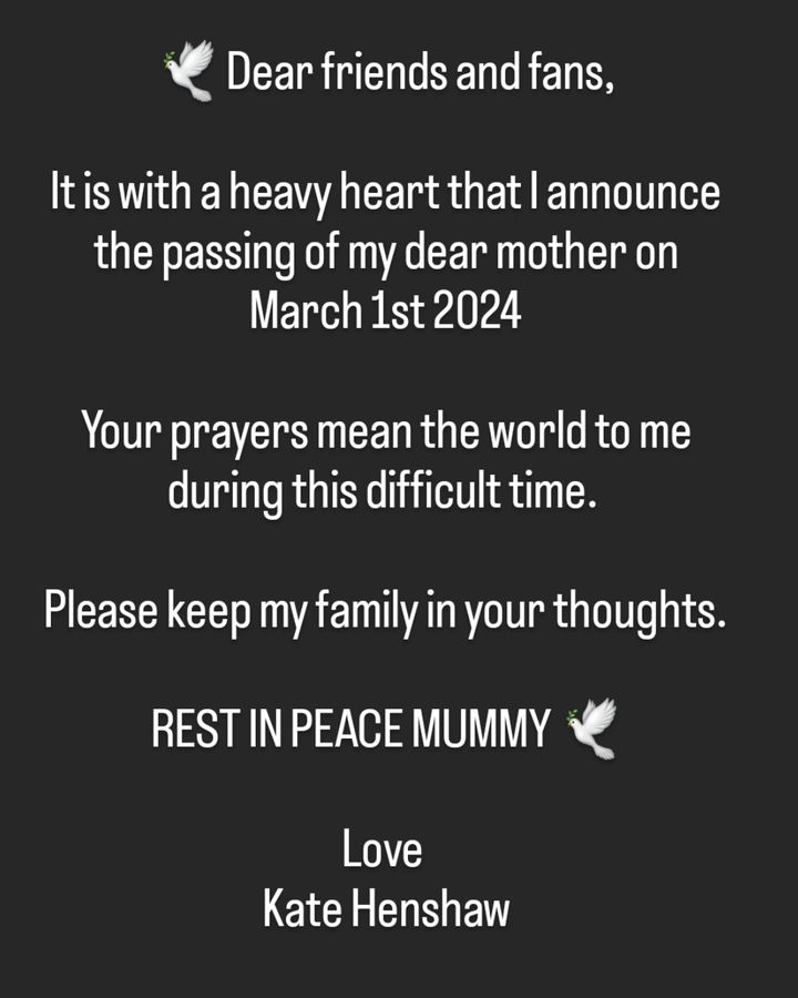 Kate Henshaw announces the passing of her mother