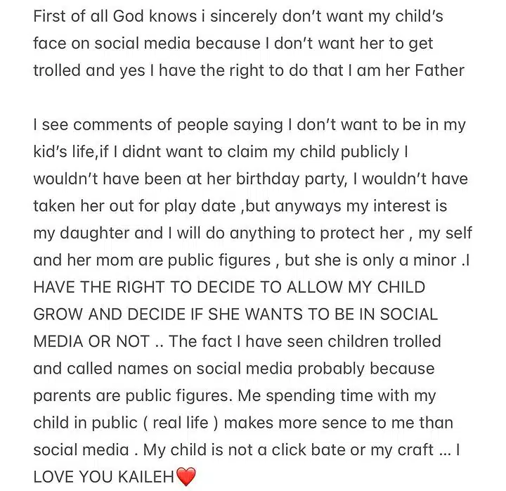 Lord Lamba clears the air on why he didn't post his child earlier on social media
