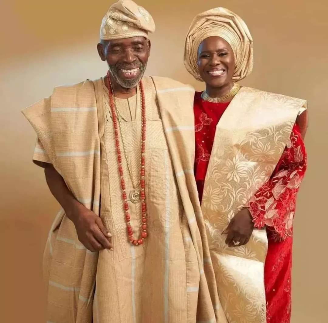 Olu Jacobs and his wife, Joke Silva