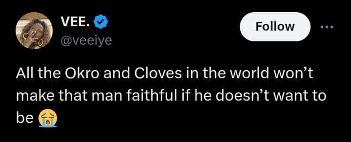 Vee Iye's reaction to video of lady teaching ladies to drink okro water