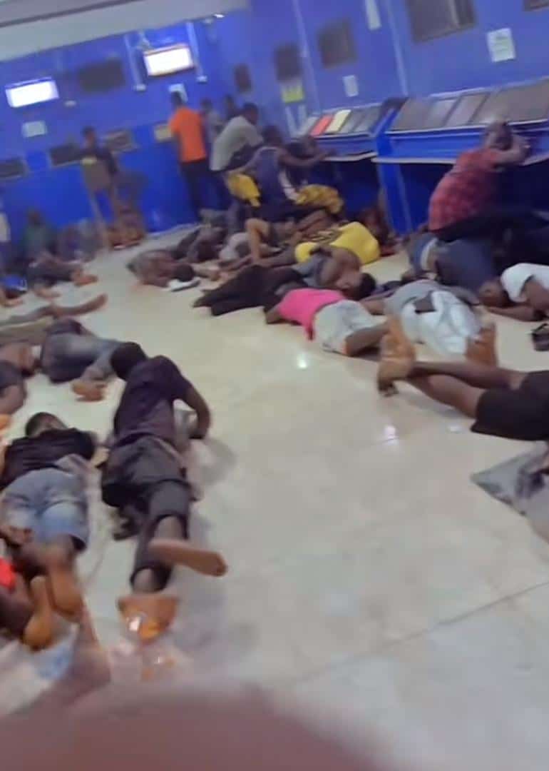 Outrage trails video of youths sleeping at sports betting centre
