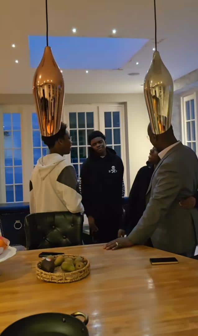 Obi Cubana showcases adorable way his children welcome him home