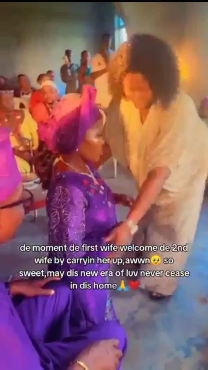 lady welcoming her husband's second wife into the family