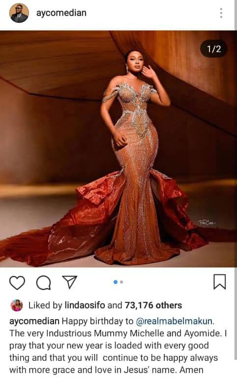 AY Makun raises concerns following birthday message to his wife, Mabel