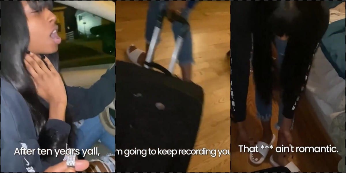 Lady rejects ring from boyfriend of 10 years after being proposed to her in a car