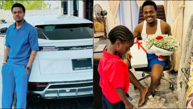 "My wife and son woke me with $2K" - Blord marks 26th birthday in style