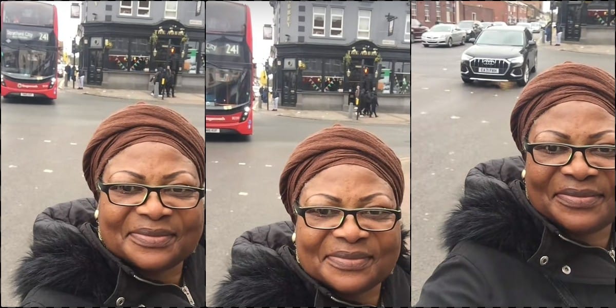 "Evidence choke" - Excited mother shows off London street in UK