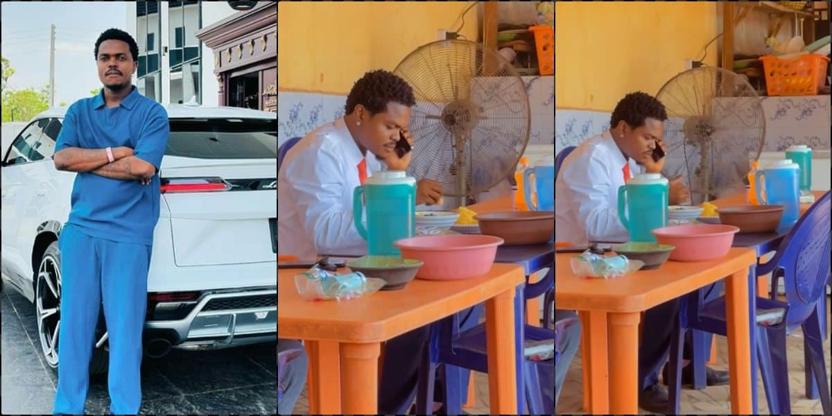 Blord causes a buzz after being spotted eating in a local restaurant