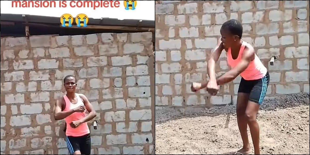 "Looks like a mansion to me" - Mother of six joyful as she builds one-room house