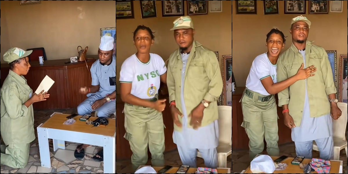 Moment mother of three offers first NYSC salary to husband