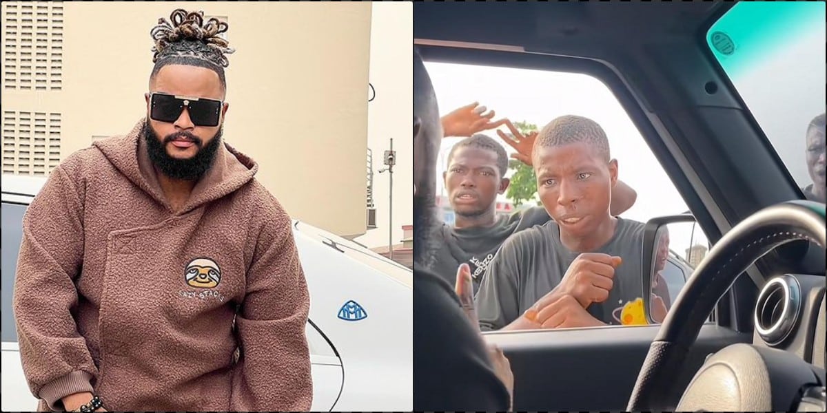 Moment Whitemoney warns beggars from harassing him