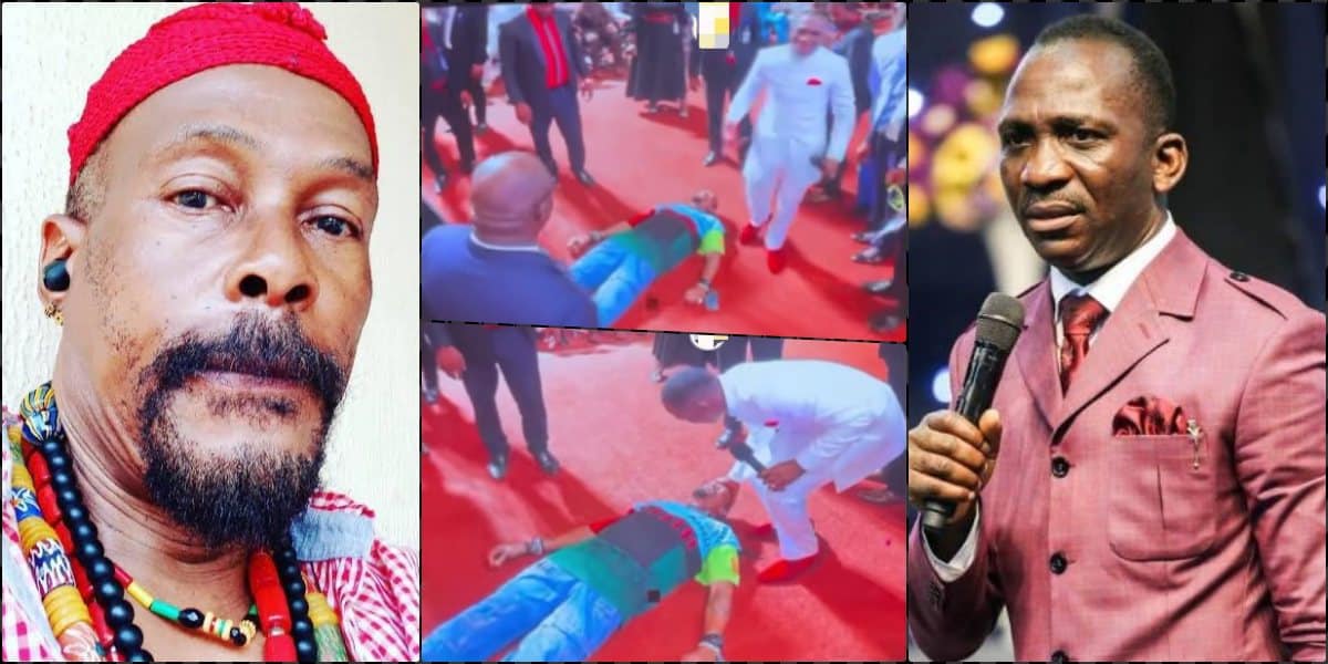 Moment Hanks Anuku gets healed by Pastor Paul Enenche