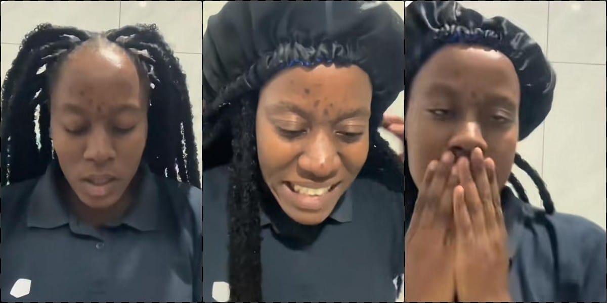 Lady cries for help after investing money on spider-legs looking braids