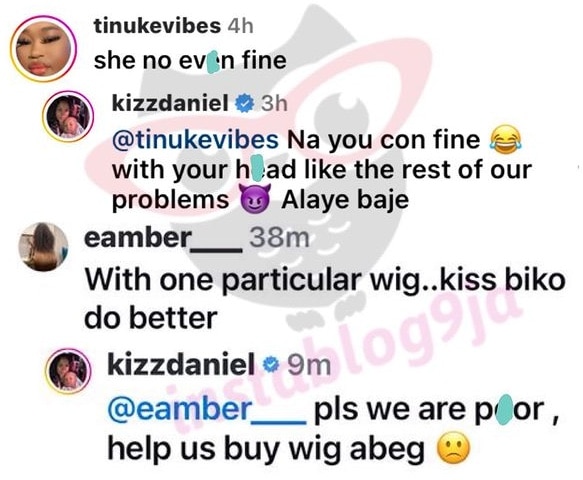 Kizz Daniel blasts trolls who berated beauty of his baby mama