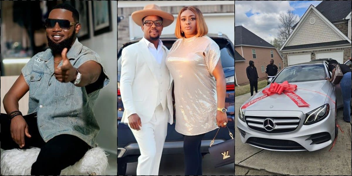 Ayo Makun teases sister for gifting husband new car