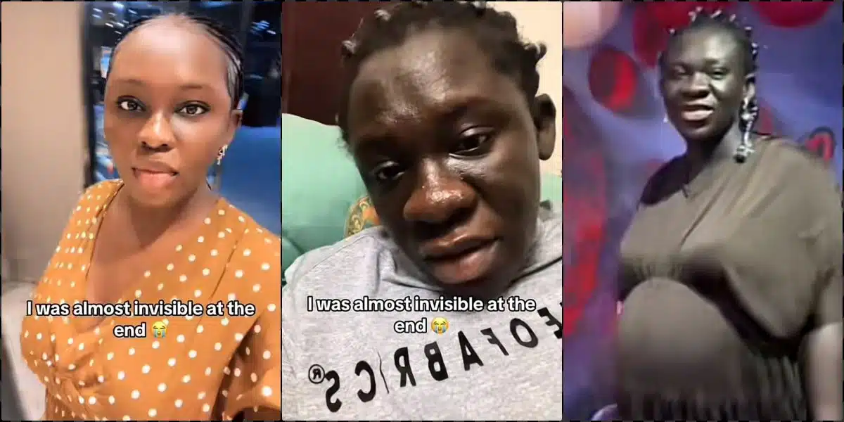 Lady shares shocking body transformation during pregnancy