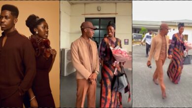 "Why she dress like an old woman?" - Speculations as Moses Bliss and wife attend worship concert