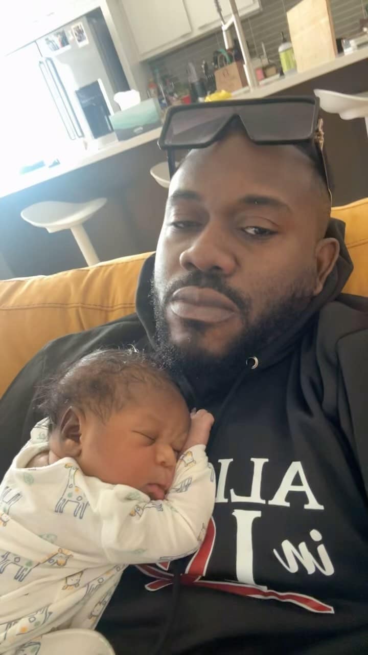 Deyemi Okanlawon begins daddy duties, reveals name of son