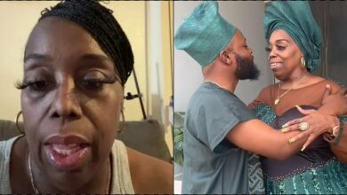"I'm not his mother, I'm not 70" - American woman speaks amidst backlash of wedding to Nigerian man