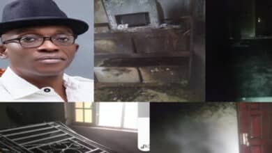 National chairman of Labour Party, Abure and family rushed to hospital after fire gutted his house in Abuja