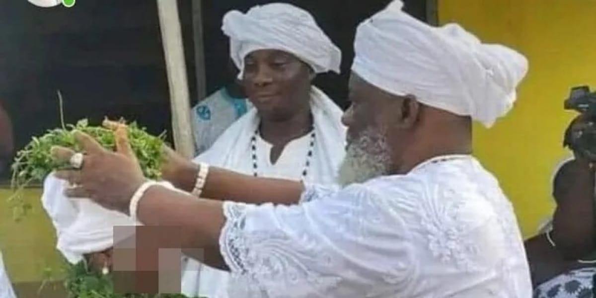 63-yr-old chief priest marries 12-year-old girl in Ghana to fulfill custom