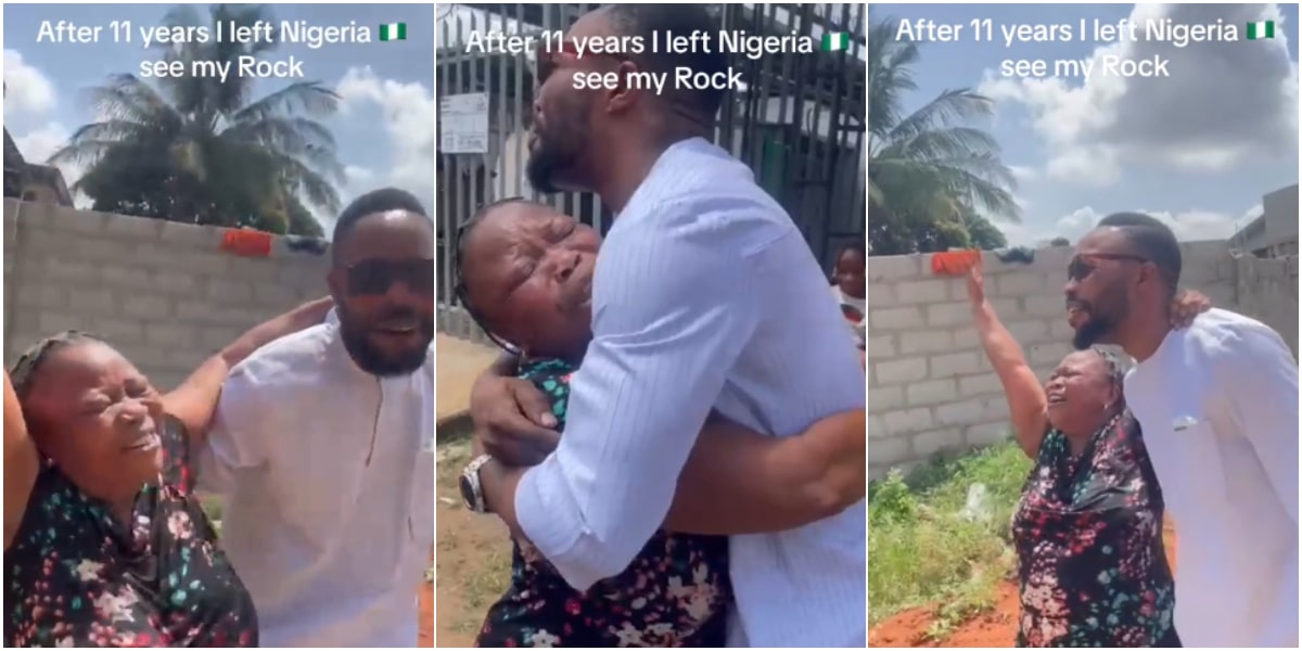 Mother over the moon as son returns home after 11 years abroad