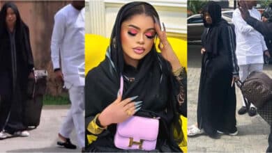 Bobrisky admits he's a man in court, seen heading to prison with designer traveling bags
