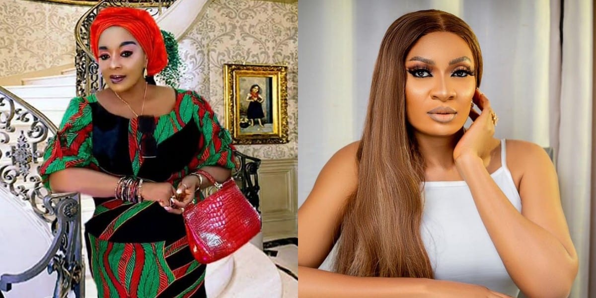 Rita Edochie throws shade as she celebrates May Edochie on her double blessings