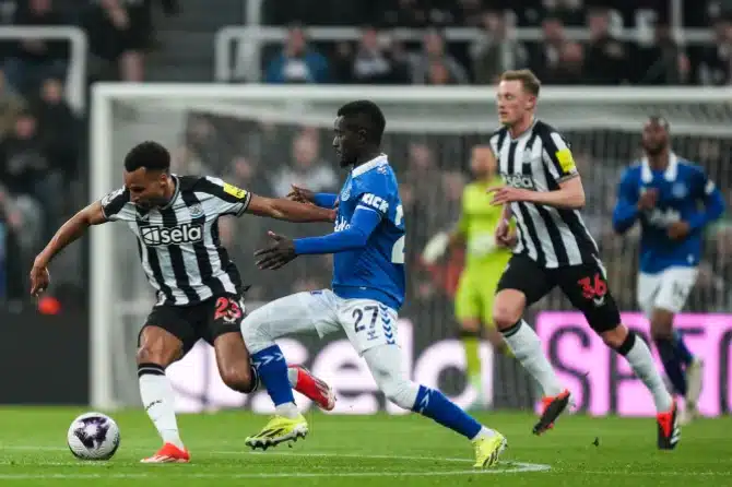 EPL: Everton set new English football record in late draw against Newcastle