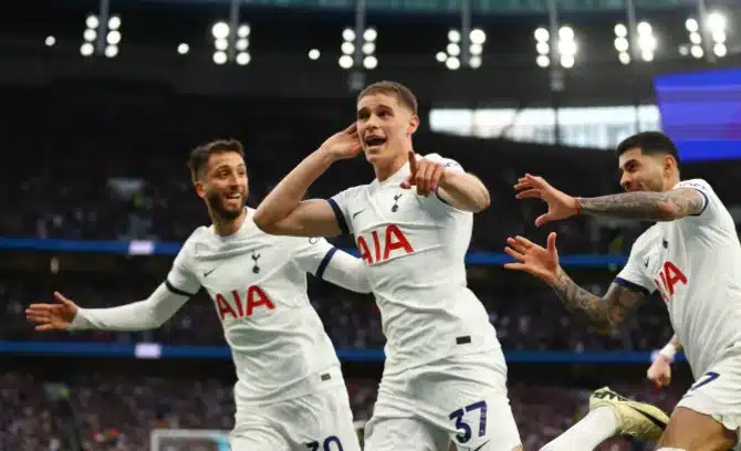 Tottenham leapfrog Aston Villa to Premier League fourth spot