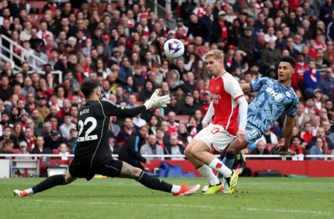 EPL: City take upper hand as Aston Villa stun Arsenal with two late strikes