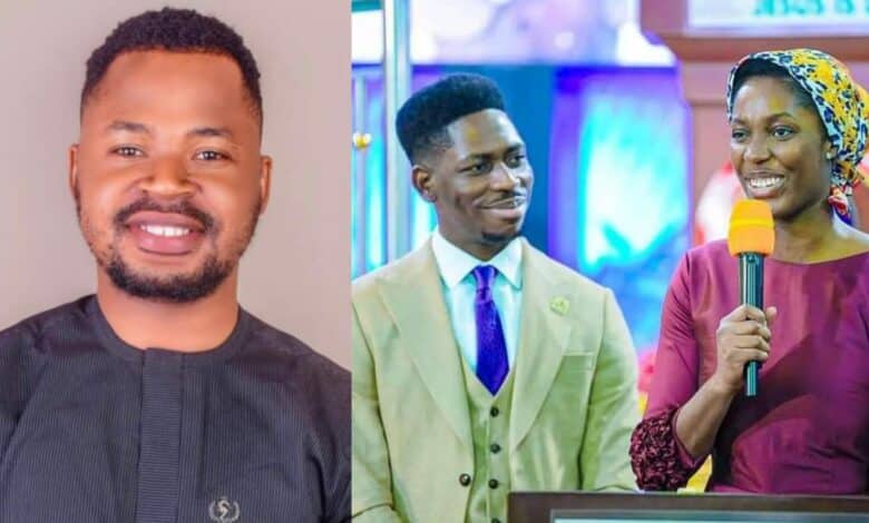 Ovie Ossai Moses Bliss' wife good dress