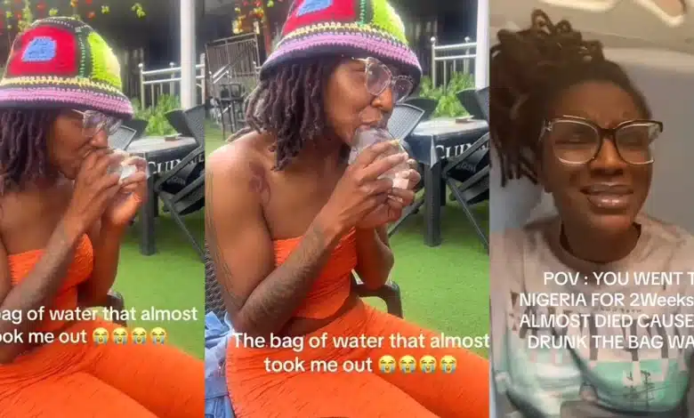 “I nearly lost my life after drinking pure water in Nigeria” — US based lady reveals