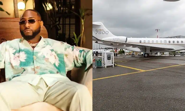 Jubilation in the streets of Nigeria as Davido acquires new private jet