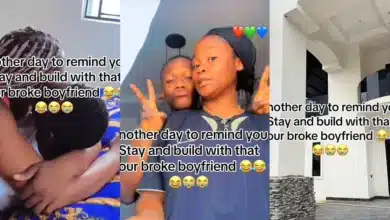 Lady warns other women to remain and grow with their “broke” boyfriend