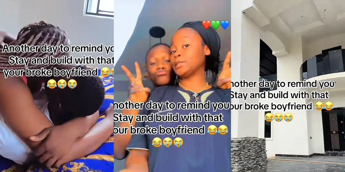 Lady warns other women to remain and grow with their “broke” boyfriend