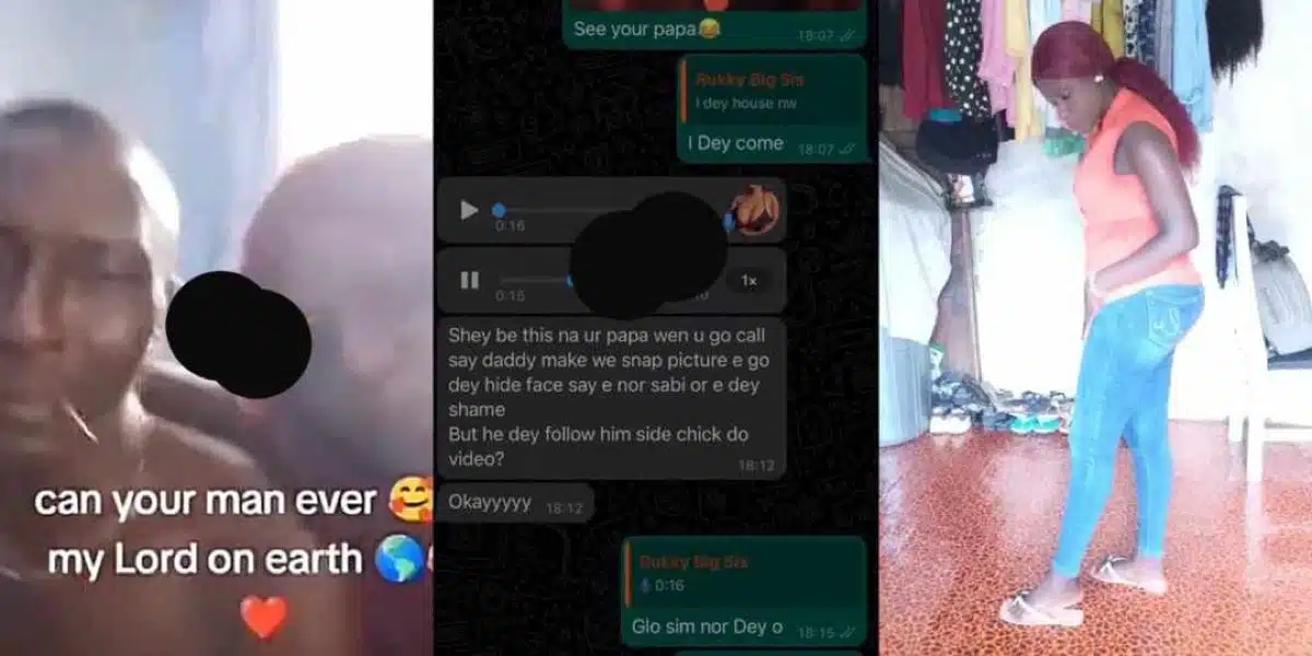 Young lady in shock as her father’s side chick shares video of them