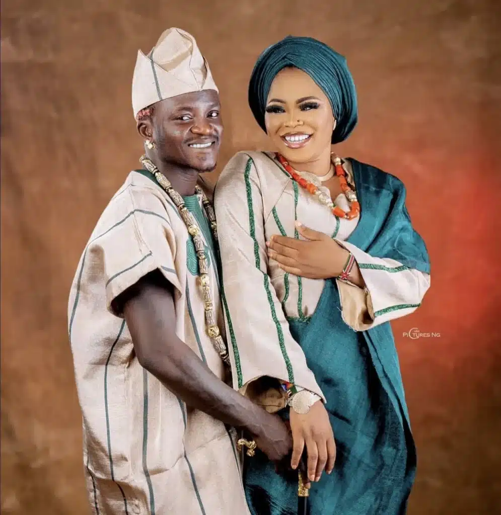 Portable and his wife, Bewaji