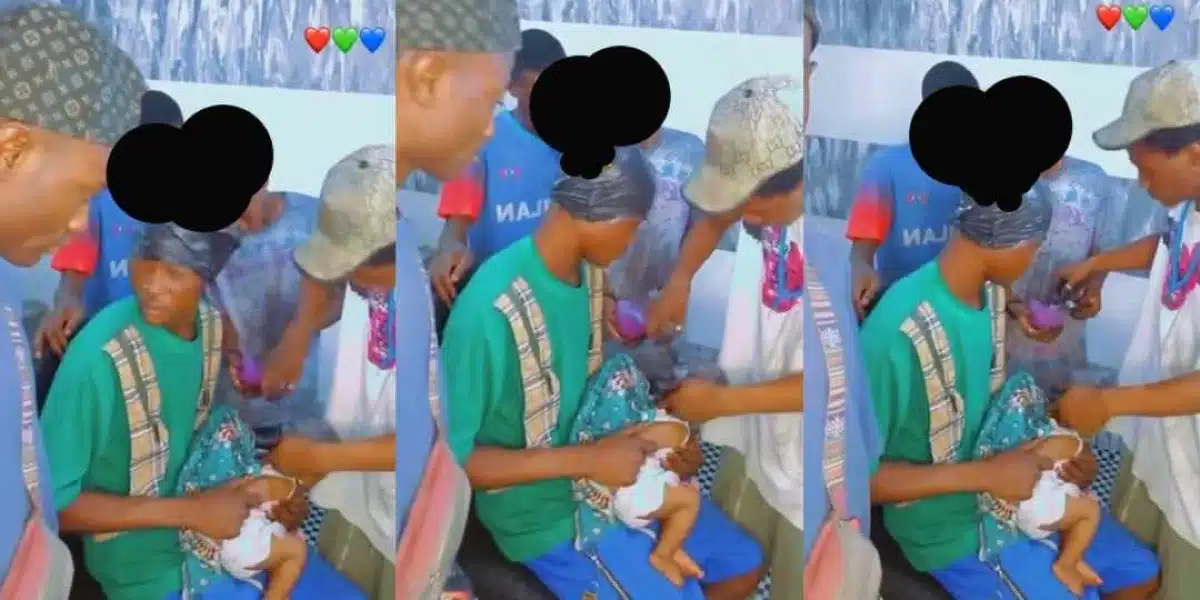 Man under fire for applying dye to his infant’s hair