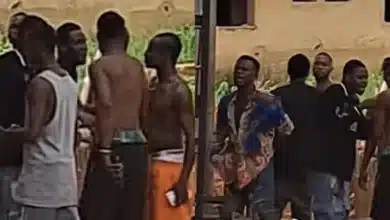 Young men captured arguing over Wizkid and Davido saga