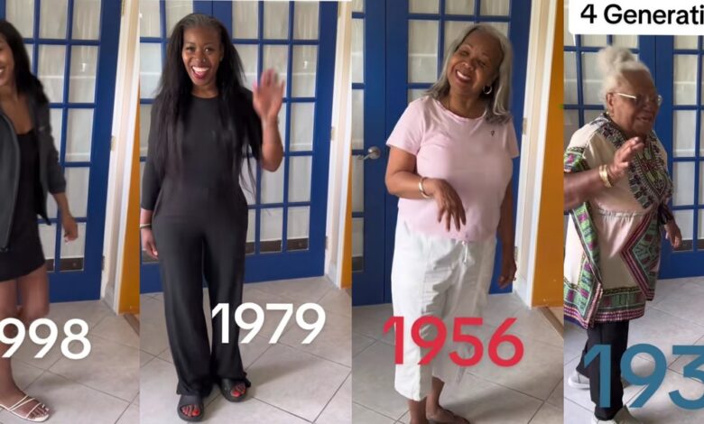 "From 1930 to 1998" - Jamaican family of four generations captivates online audiences