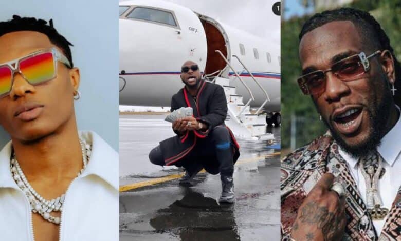"How much is Wizkid, add Burna Boy?" - Fan brags Davido could buy Wizkid, Burna Boy after ₦102 billion jet purchase