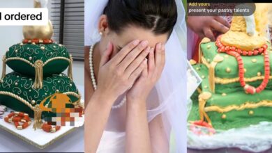 Bride shares photo of cake she got after paying 1m