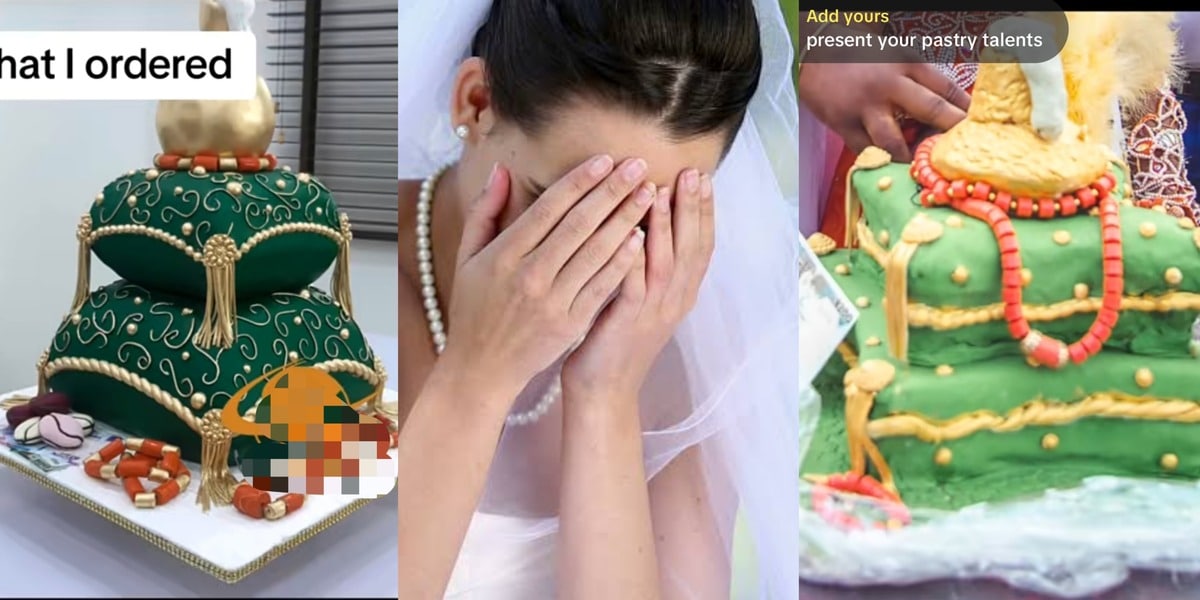 Bride shares photo of cake she got after paying 1m