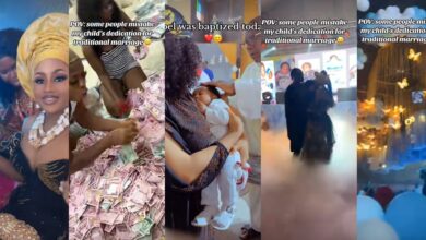 Couple's child dedication celebration goes viral for being more lavish than a wedding