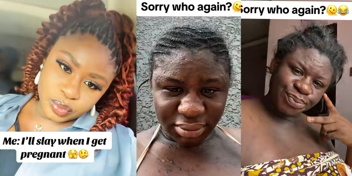 Nigerian lady who vows to maintain pre-pregnancy appearance becomes unrecognizable during pregnancy