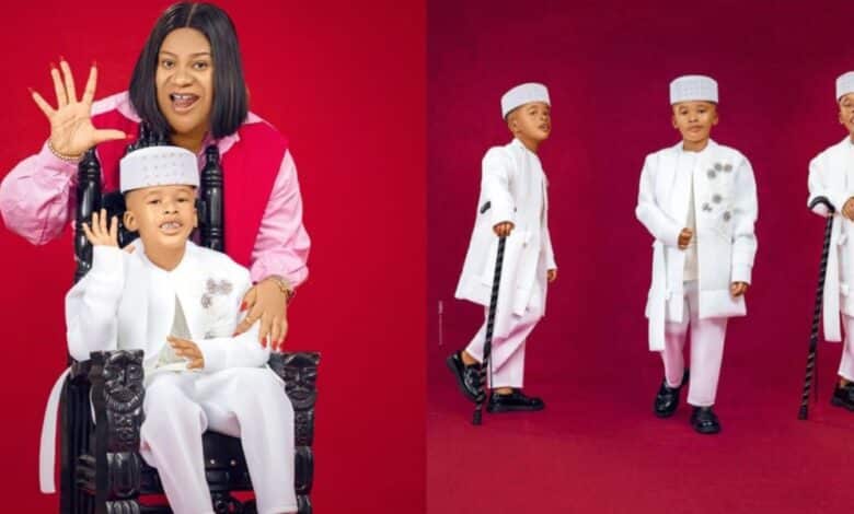 "I am so proud to call you mine" – Nkechi Blessing marks son's 5th birthday